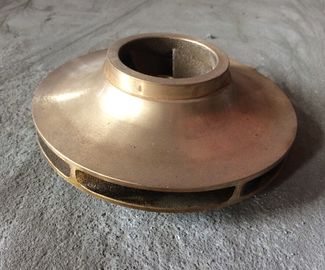 Iron , brass water pump impeller sand casting marine pump impeller parts ISO9001